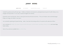 Tablet Screenshot of jannywong-pottery.com
